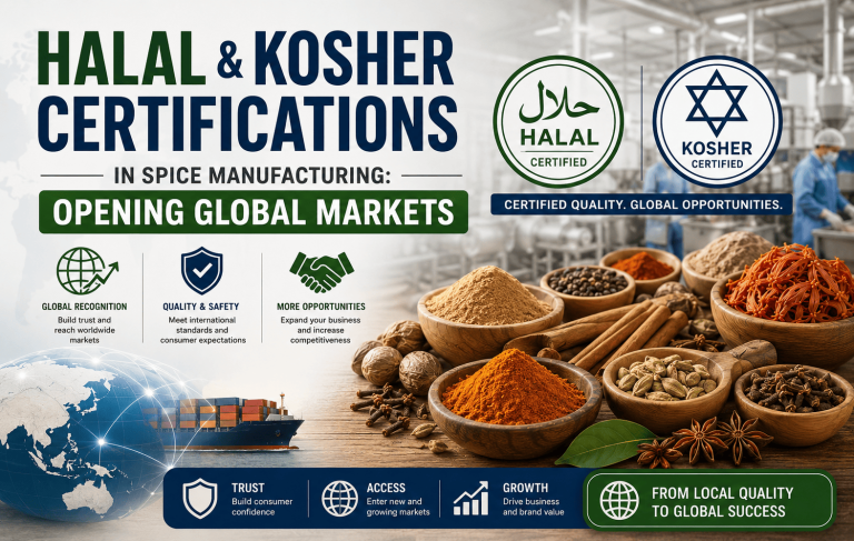 Halal & Kosher Certifications in Spice Manufacturing: Opening Global Markets