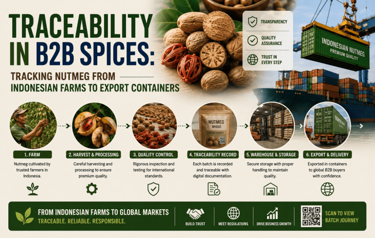 Traceability in B2B Spices: Tracking Nutmeg from Indonesian Farms to Export Containers